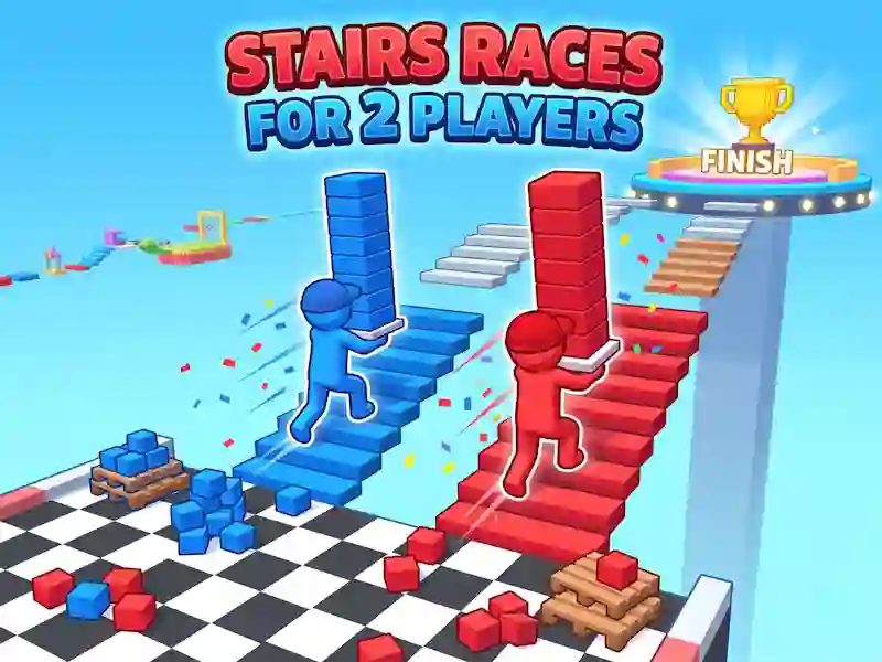 Jeu Stairs Races For 2 Players en ligne