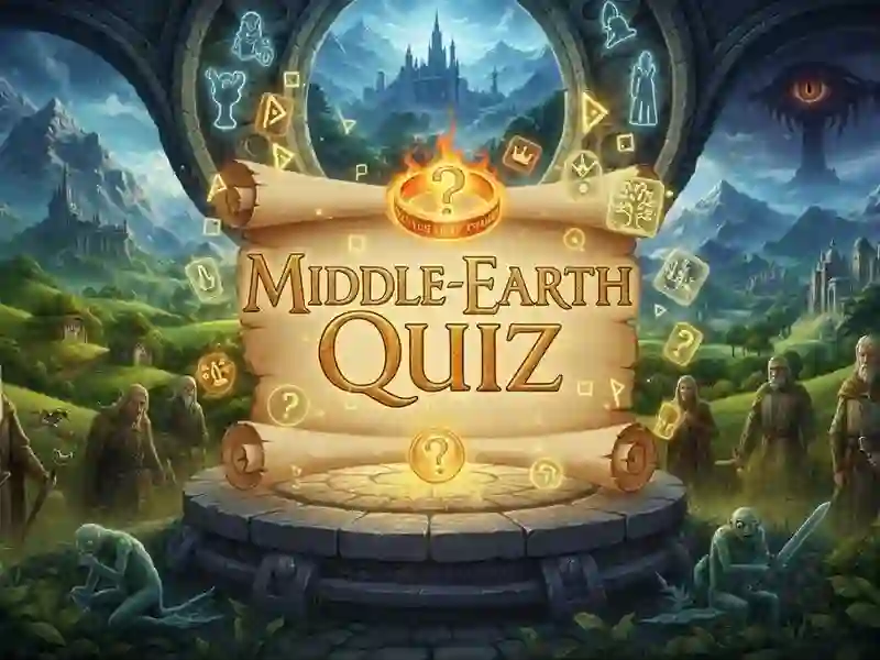 Jeu Quiz sur la Terre du Milieu en ligne