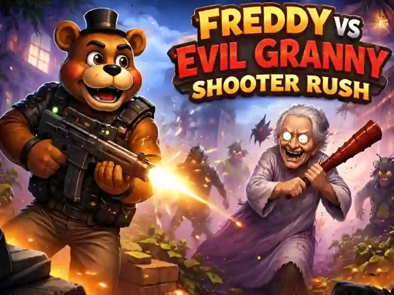 Jeu Freddy contre le mal Granny Shooter Rush en ligne