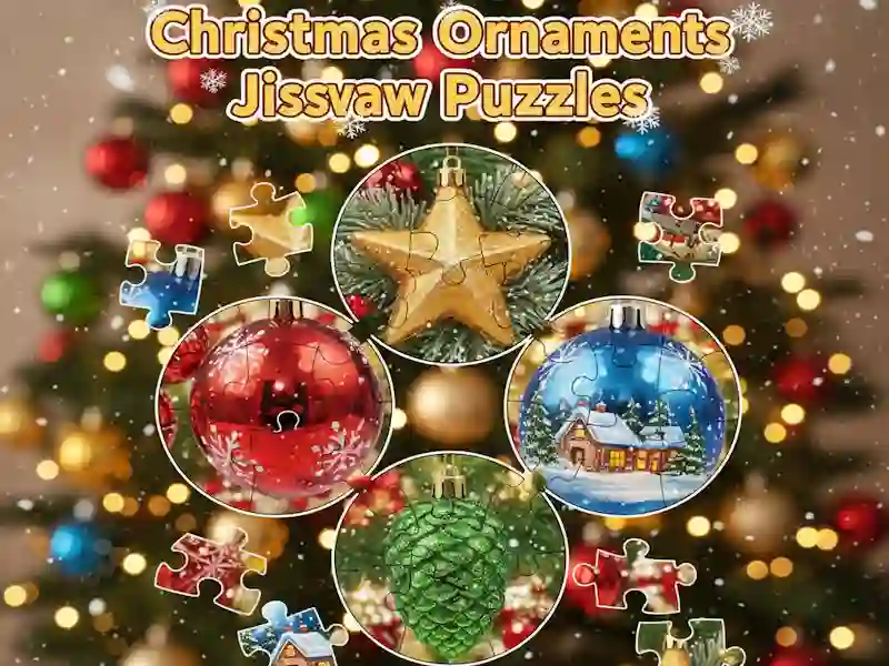 Jeu Puzzles de décorations de Noël en ligne