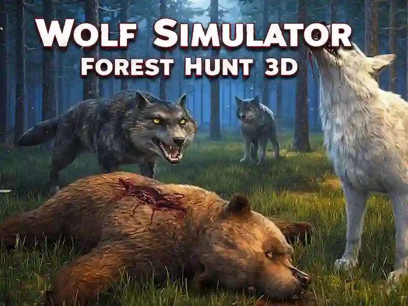 Jeu Chasse en forêt sur simulateur de loup 3D en ligne