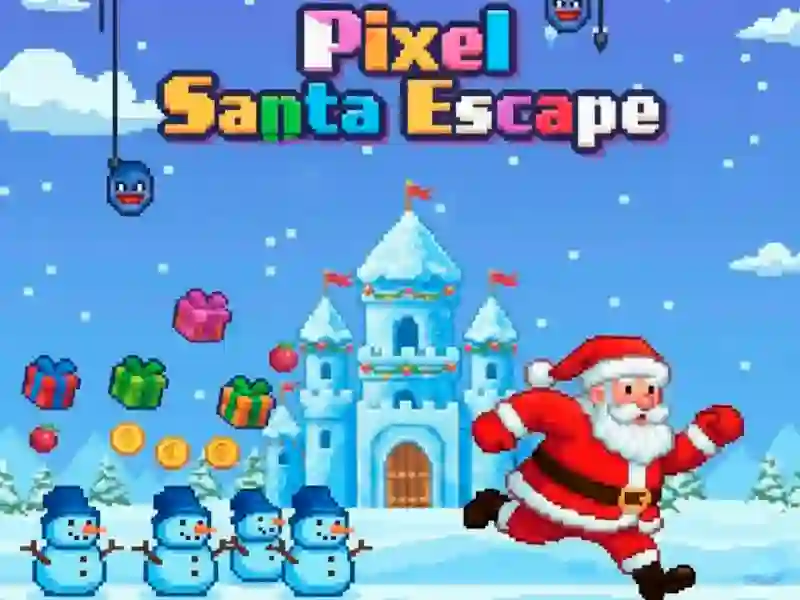 Jeu Pixel Père Noël Évasion en ligne