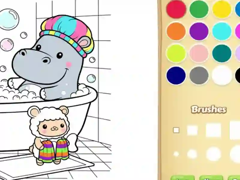 Jeu Livre de coloriage d'amis confortables pour les enfants en ligne