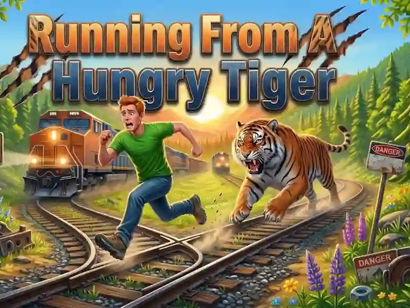 Jeu Fuir un tigre affamé en ligne