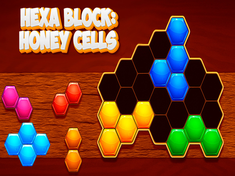 Jeu Bloc hexa: cellules de miel en ligne