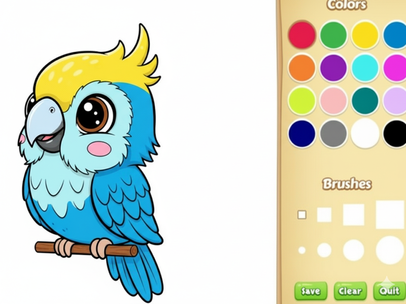 Jeu Livre de coloriage animal kawaii en ligne