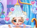 Jeu Bain de bébé Reine des neiges en ligne