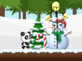 Jeu Course de Panda de Noël en ligne