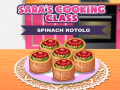 Jeu Le cours de cuisine de Sara : Rotolo aux épinards en ligne