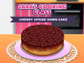 Jeu Le cours de cuisine de Sara : Gâteau renversé aux cerises en ligne