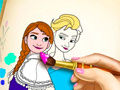 Jeu Livre de coloriage Royaume de Glace en ligne