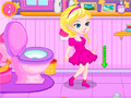 Jeu Apprendre à faire pipi à Bébé Elsa en ligne