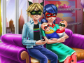 Jeu Fille à pois : Journée en famille en ligne