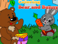 Jeu Coloriage d'un ours et d'un lapin en ligne