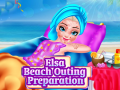 Jeu Préparation pour la sortie plage d'Elsa en ligne