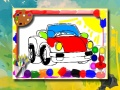 Jeu Livre de coloriage de voitures de dessin animé en ligne