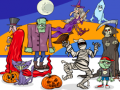 Jeu Trouvez 5 différences Halloween en ligne