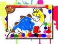 Jeu Livre de coloriage de dinosaures en ligne