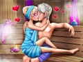 Jeu Flirt à la sauna de la Reine des Neiges en ligne