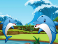 Jeu Course de dés de dauphins en ligne