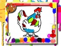 Jeu Livre de coloriage des poules en ligne