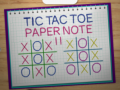 Jeu Tic Tac Toe Carnet 2 en ligne
