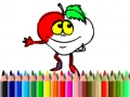 Jeu Retour à l'école : Coloration des fruits en ligne