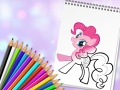 Jeu Livre de coloriage de poney mignon en ligne