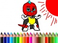 Jeu Retour à l'école: Coloriation du Garçon Masqué en ligne