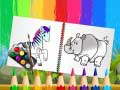 Jeu Livre de coloriage d'animaux drôles en ligne