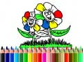 Jeu Retour à l'école : Colorage de fleurs en ligne