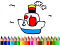 Jeu Retour à l'école : Coloration de bateau en ligne