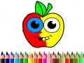 Jeu Retour à l'école : Livre de coloriage de pommes en ligne