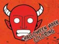 Jeu Livre de coloriage Halloween Masques en ligne