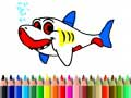 Jeu Retour à l'école : Livre de coloriage de requins en ligne