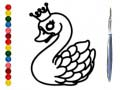 Jeu Retour à l'école : Livre de coloriage de cygnes en ligne