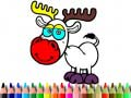 Jeu Retour à l'école : Livre de coloriage de cerfs en ligne