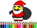 Jeu Retour à l'école : Coloriage du Père Noël en ligne