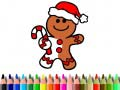 Jeu Retour à l'école : Colorier des biscuits de Noël en ligne