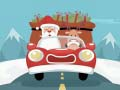 Jeu Puzzle de Noël : Le Père Noël offre des cadeaux en ligne