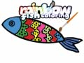 Jeu Coloriage Poisson Arc-en-ciel en ligne