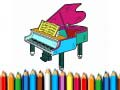 Jeu Retour à l'école : Livre de coloriage de piano en ligne
