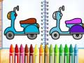 Jeu Livre de coloriage vélo mignon en ligne