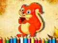 Jeu Livre de coloriage des écureuils en ligne