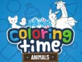 Jeu Bonjour les enfants! Temps de colorier les animaux en ligne