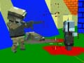 Jeu Tirs de zombies dans un monde en blocs en ligne