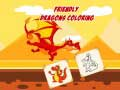 Jeu Coloriage des dragons amicaux en ligne