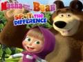 Jeu Masha et Michka: Trouve les différences en ligne