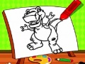 Jeu Coloriage Dinosaure Facile pour Enfants en ligne