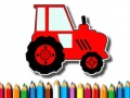 Jeu Coloriage facile pour enfants - Tracteur en ligne